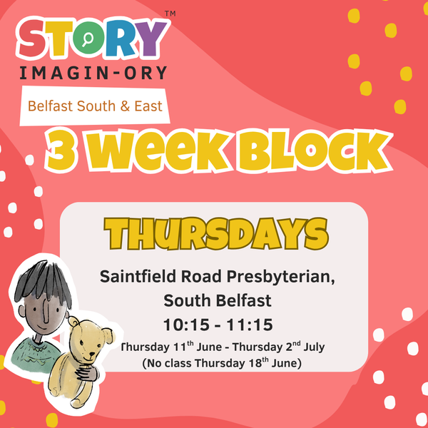 Saintfield Road Presbyterian Church Hall Thursday 11th June  - 3 week block - 10:15 - 11:15