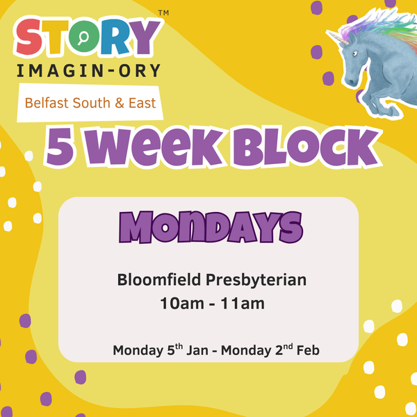 EAST BELFAST Bloomfield Presbyterian Church Hall January 5 week block 10am - 11am